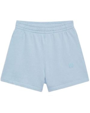 Anine Bing Kam Short Framed Monogram Pale - Blue