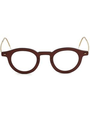 Lindberg Round-Frame Glasses - Brown