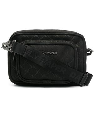 Daily Paper Monogram-print Messenger Bag - Black