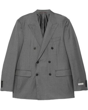 Canali Costume À Veste À Boutonnière Croisée - Grey