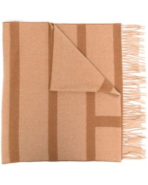 TOTEME Jacquard-Schal Mit Monogramm - Braun