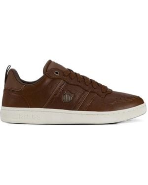 K-swiss Baskets À Plaque Logo - Brown
