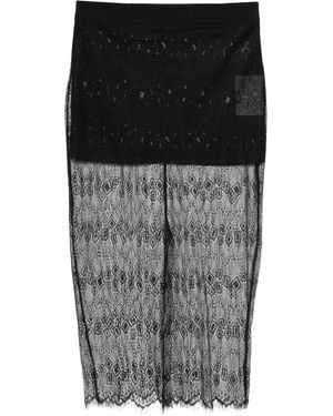 Frankie Shop Jupe Mi-Longue Alrose En Dentelle - Noir