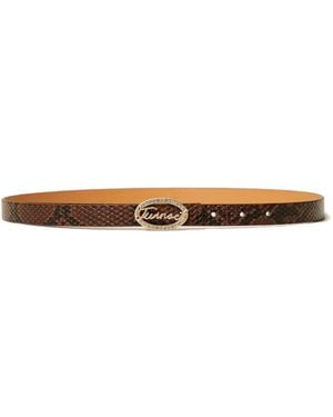Twinset Embellished-Buckle Belt - White