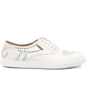 Fratelli Rossetti Round-Toe Slip-On Sneakers - White