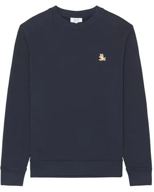Maison Kitsuné Chillax Fox Sweatshirt - Blue