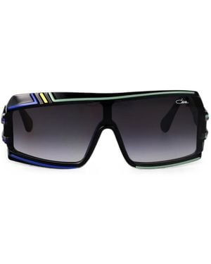 Cazal Mod.858 Geometric-Frame Sunglasses - Black