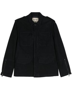 Zadig & Voltaire Keegan Moleskine Cotton Jacket - Black