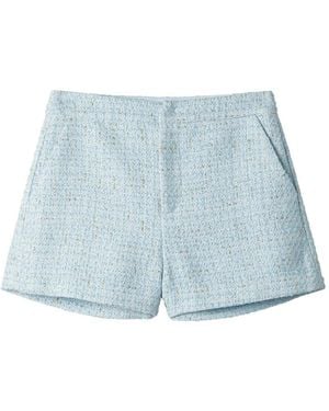B+ AB Textured Shorts - Blue