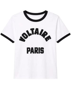 Zadig & Voltaire Alys Logo-Print T-Shirt - White