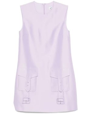 Self-Portrait Taffeta Mini-Jurk - Paars