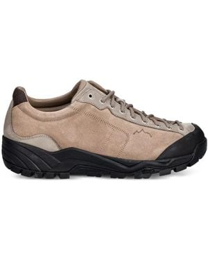 Diemme Suede Panelled Trainers - Brown
