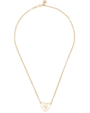 Stolen Girlfriends Club Warm Welcome Heart Necklace - Metallic