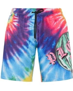 Philipp Plein Tutti Frutti トランクス水着 - ブルー