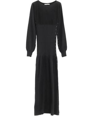 Paloma Wool Vestido Fa Con Detalle De Botones - Negro