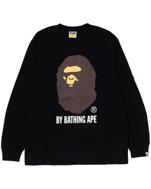 A Bathing Ape Logo-Print Sweatshirt - Black
