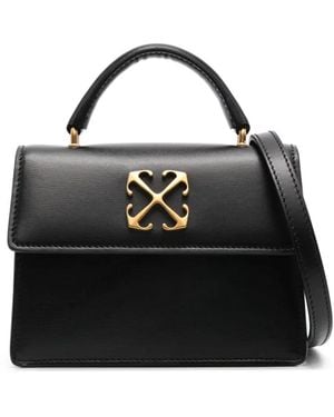 Off-White c/o Virgil Abloh Baby Jitney Leather Shoulder Bag - Black