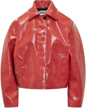 MSGM Long-Sleeve Jacket - Red