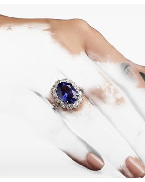 HYT Jewelry Bague À Tanzanite Et Diamants - Blue