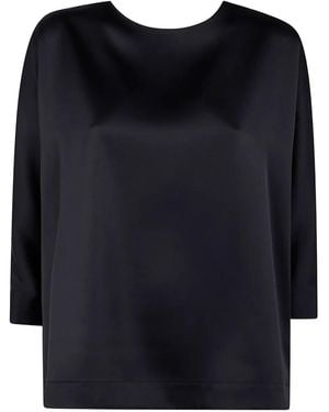 DR. HOPE Button-Fastening Satin Shirt - Black