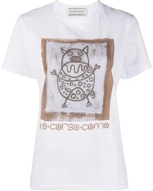 10 Corso Como Camiseta Con Estampado Gráfico - Blanco