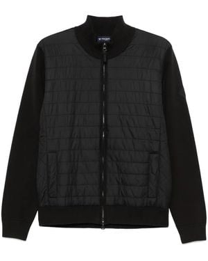 Hackett Quilted Knit Jacket - Black