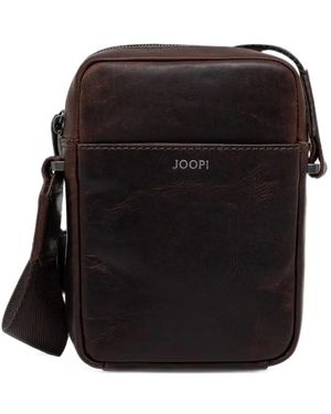 Joop! Sac À Bandoulière En Cuir À Plaque Logo - Black