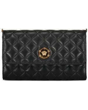 Versace キルティング クラッチバッグ - ブラック