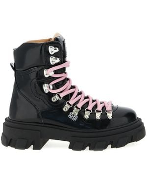 Ganni Cleated Mountain Boots - Black