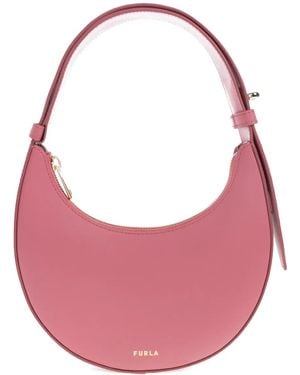 Furla Crescent Leather Tote Bag - ピンク