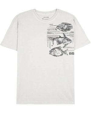 Osklen Amazon Fishes Tシャツ - ホワイト