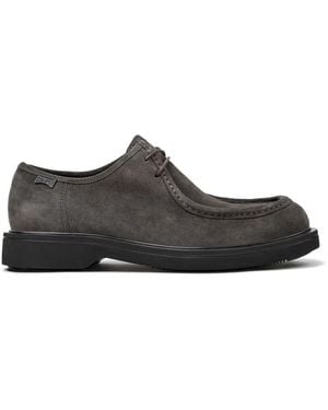 Camper Norman Suede Lace-Up Shoes - White