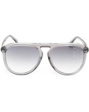 GUESS EYEWEAR Pilot-Frame Sunglasses - Metallic