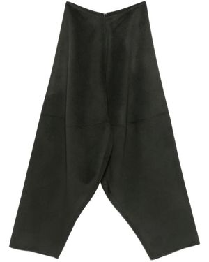 Ruohan Pine Hesper Seam-Detail Wide-Leg Trousers - Black