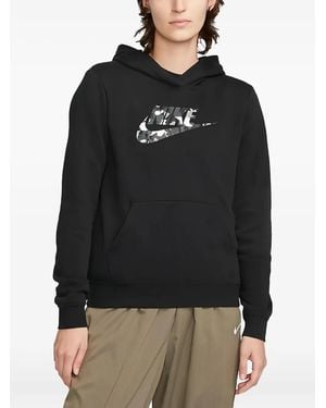 Nike Camouflage-Logo Hoodie - Black