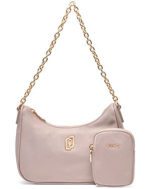 Liu Jo Logo-Plaque Shoulder Bag - Pink