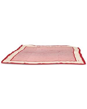 Tommy Hilfiger Striped-Border Scarf - Pink