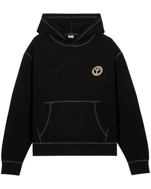 Babylon LA Waffle-Design Hoodie - Black