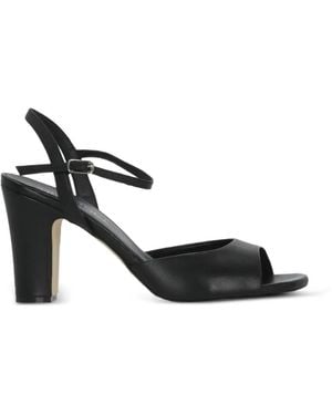 Julie Dee Buckle-Fastening Leather Sandals - Black