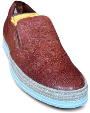 Tod's Gemusterte Loafer - Rot