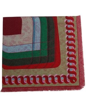 Franco Ferrari フレイド スカーフ - レッド