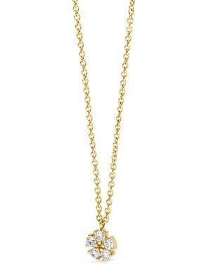 VEYNOU Collar Lily En Oro Amarillo De 14 Ct Con Diamantes - Metálico