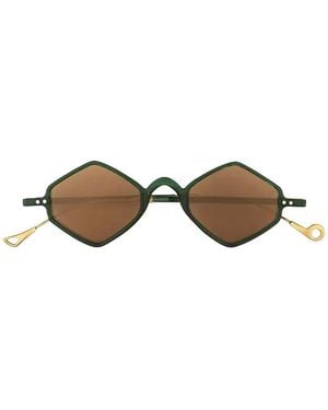 Eyepetizer Duomo Geometric-Frame Sunglasses - Metallic