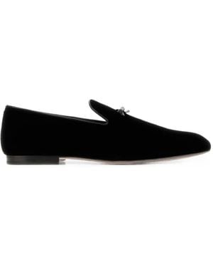 Tom Ford Bow-Detail Velvet Loafers - Black