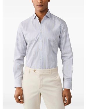 Hackett Chemise À Rayures - Blue