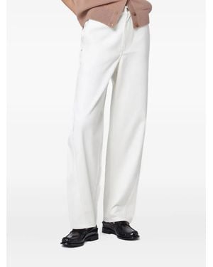 Maison Kitsuné Jean À Coupe Ample - White