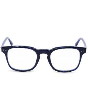 Fred Square-Frame Glasses - Blue