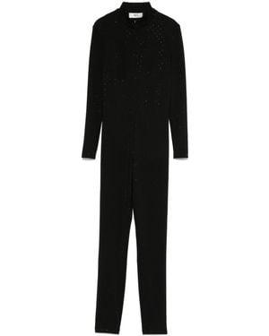 Nissa Crystal-embellished Jumpsuit - Black