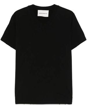 Amaranto Camiseta de algodón - Negro