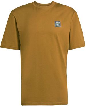 adidas Wabash Logo-Patch Short-Sleeve T-Shirt - Yellow